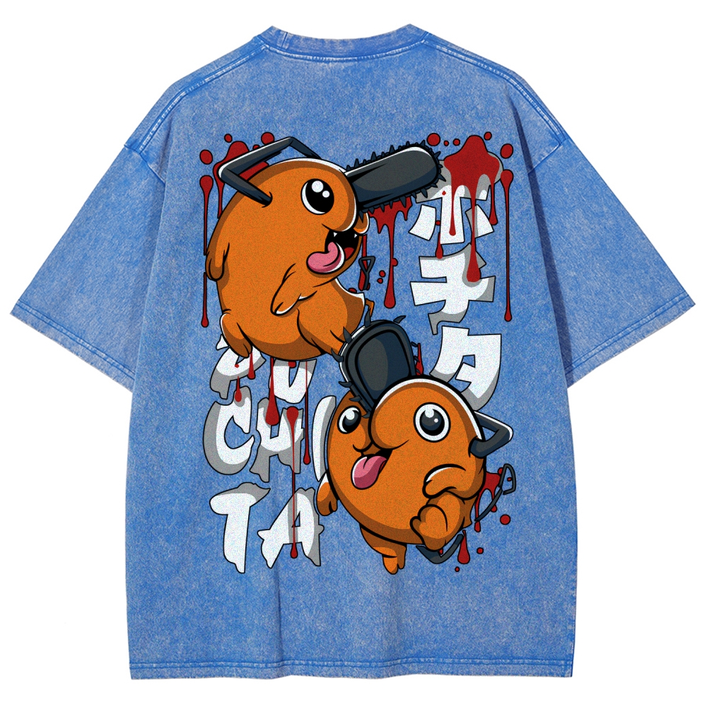 Chainsaw Man Unisex Fit Washed T-Shirt