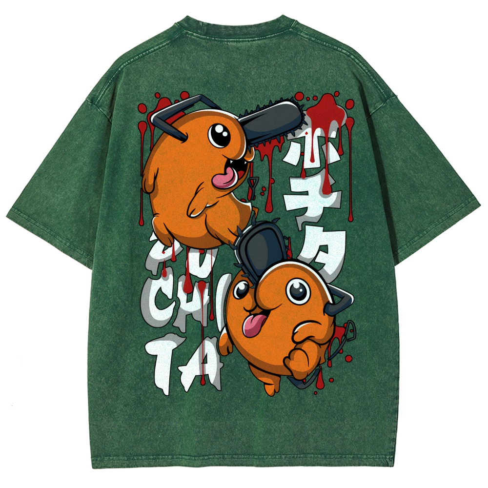 Chainsaw Man Unisex Fit Washed T-Shirt