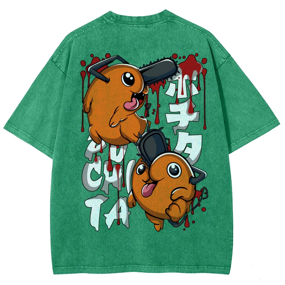 Chainsaw Man Unisex Fit Washed T-Shirt