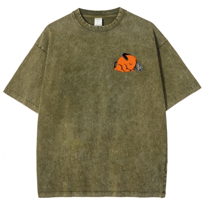Chainsaw Man Unisex Fit Washed T-Shirt