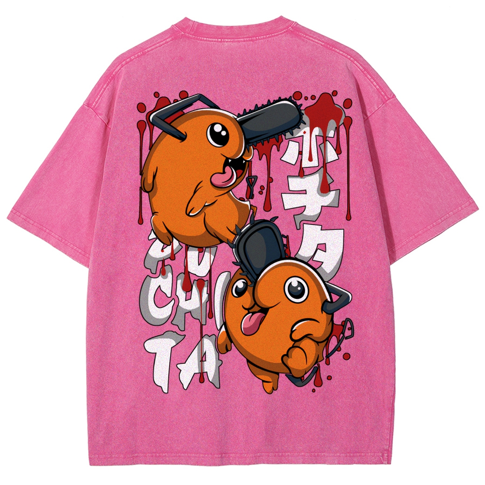 Chainsaw Man Unisex Fit Washed T-Shirt