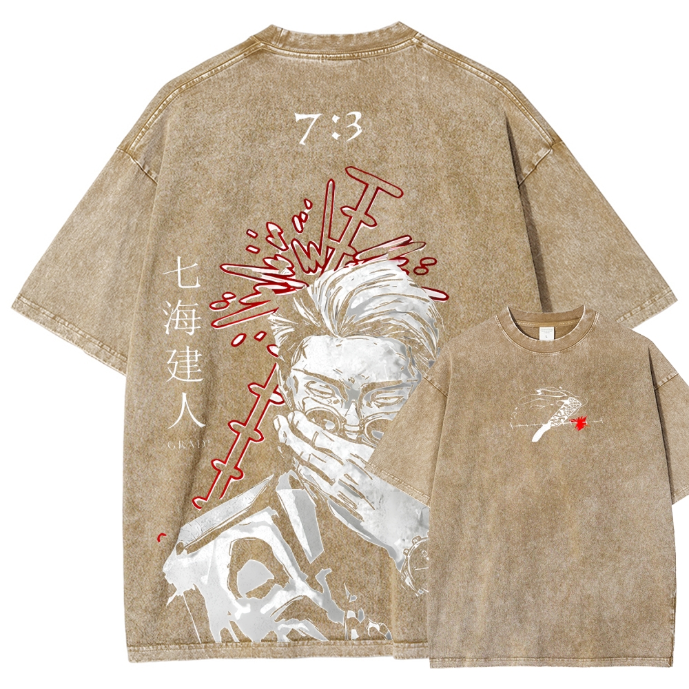 Jujutsu Kaisen Unisex Fit Washed T-Shirt
