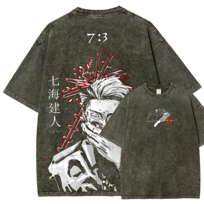 Jujutsu Kaisen Unisex Fit Washed T-Shirt