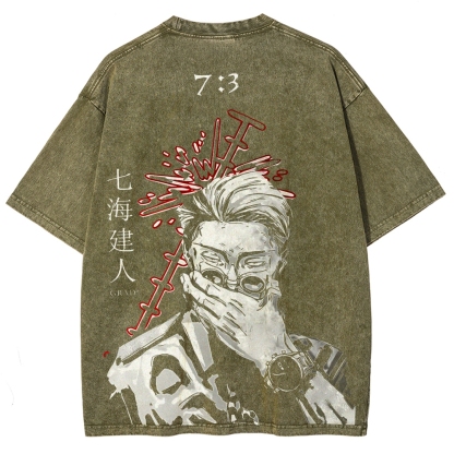 Jujutsu Kaisen Unisex Fit Washed T-Shirt