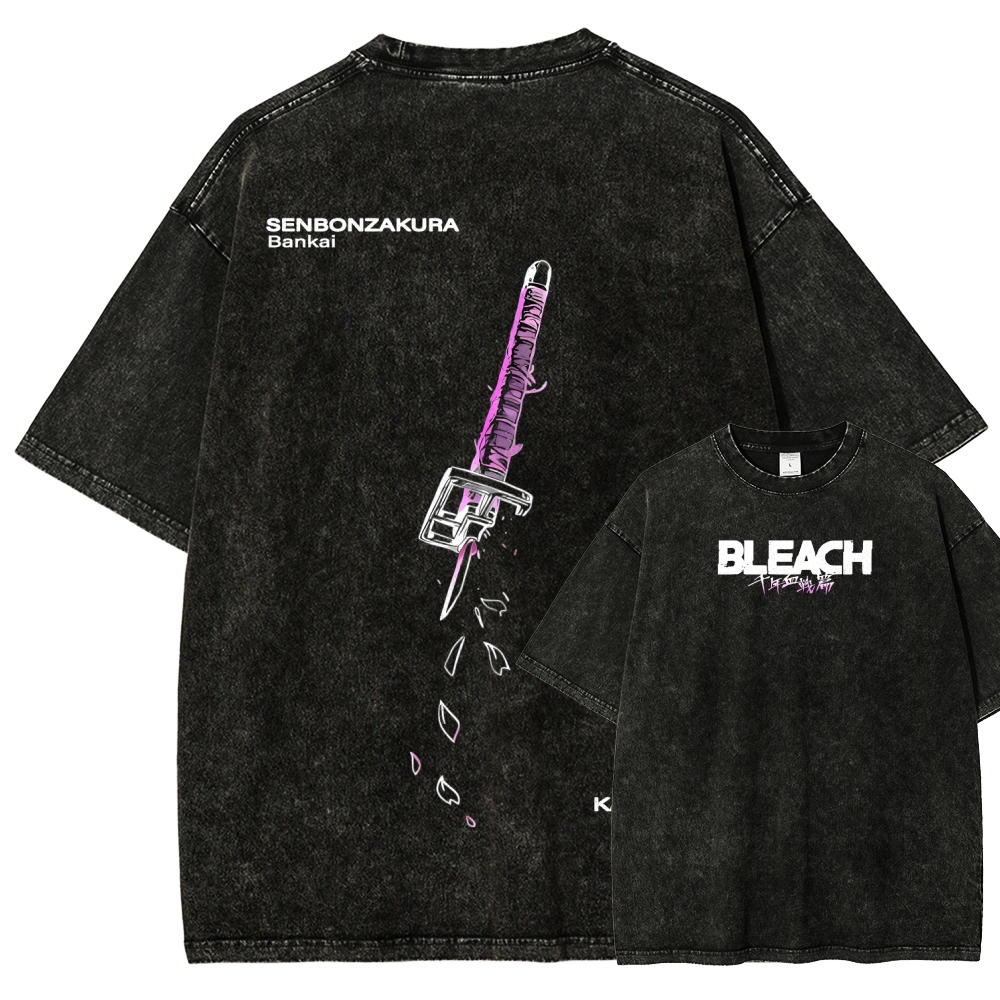 Bleach Unisex Fit Washed T-Shirt