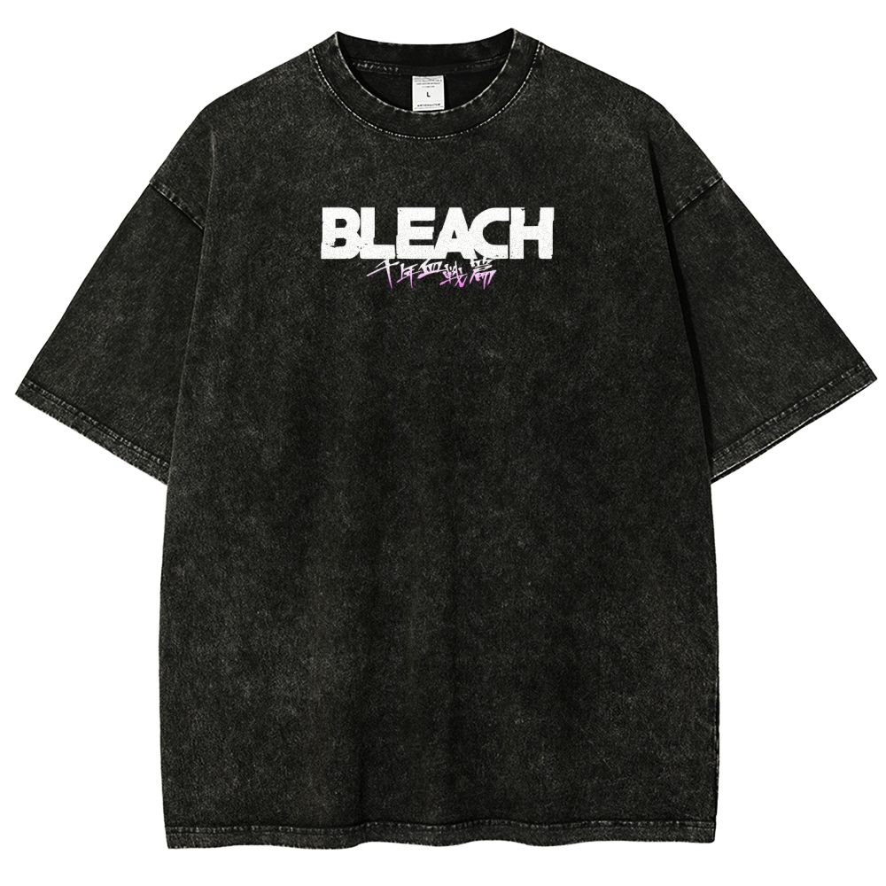 Bleach Unisex Fit Washed T-Shirt