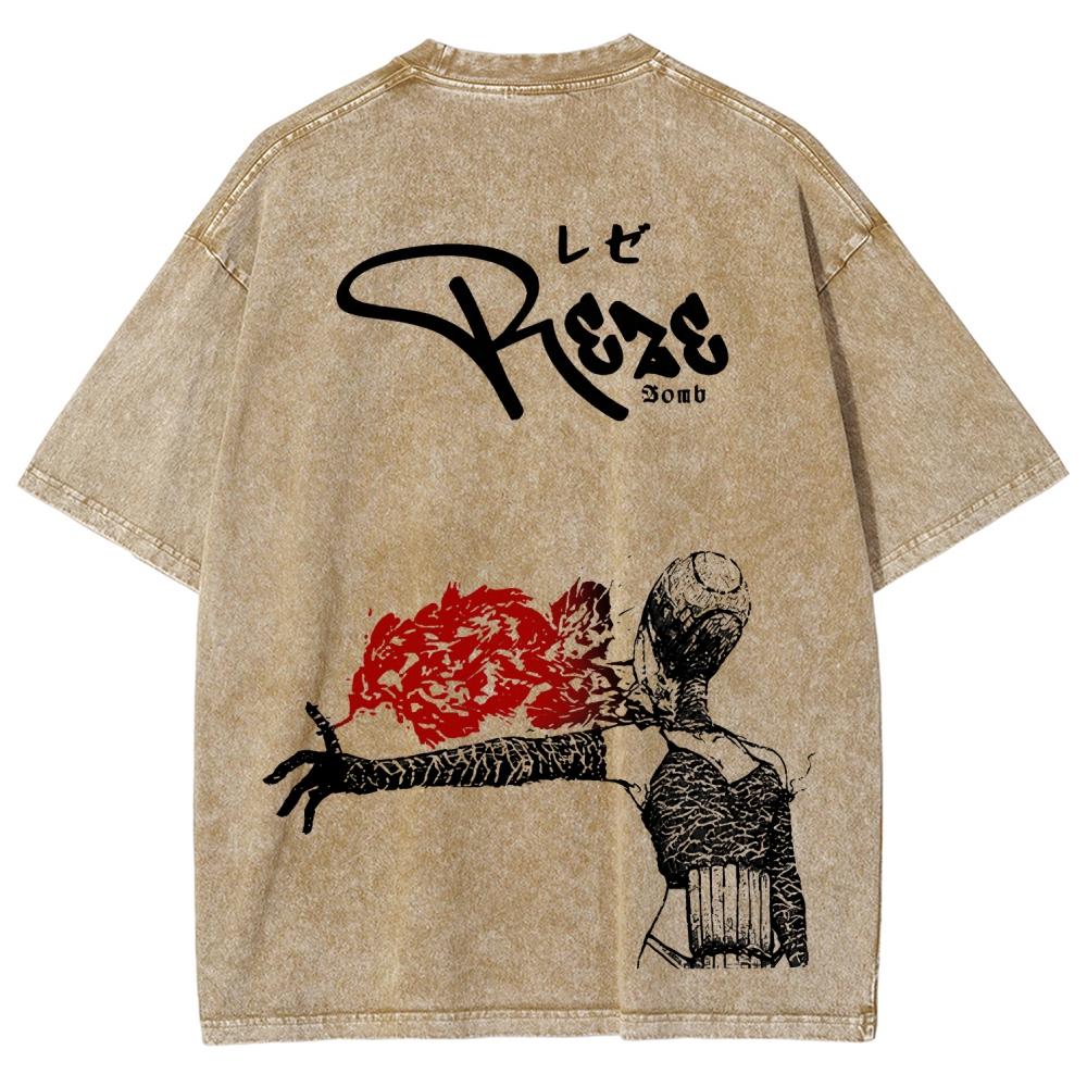 Chainsaw Man Unisex Fit Washed T-Shirt