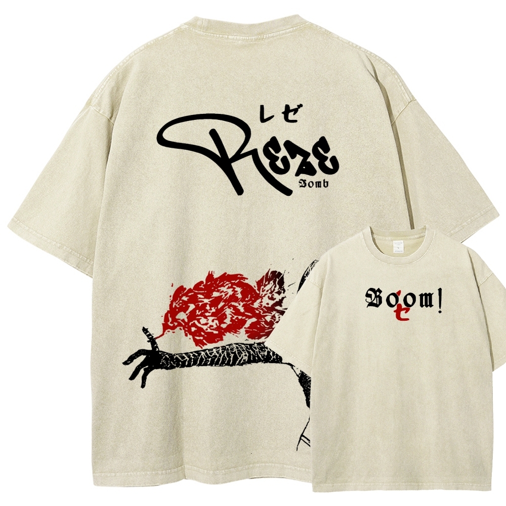 Chainsaw Man Unisex Fit Washed T-Shirt