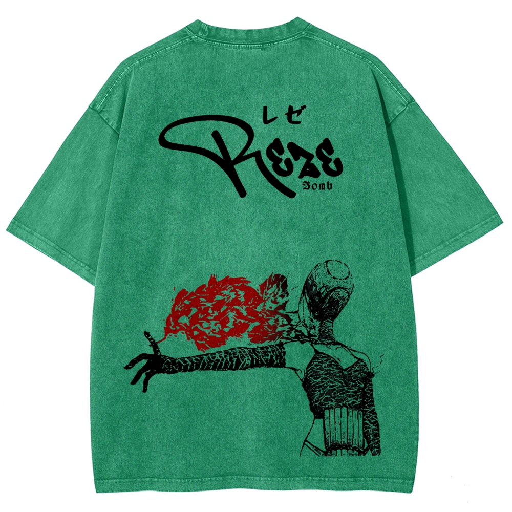 Chainsaw Man Unisex Fit Washed T-Shirt