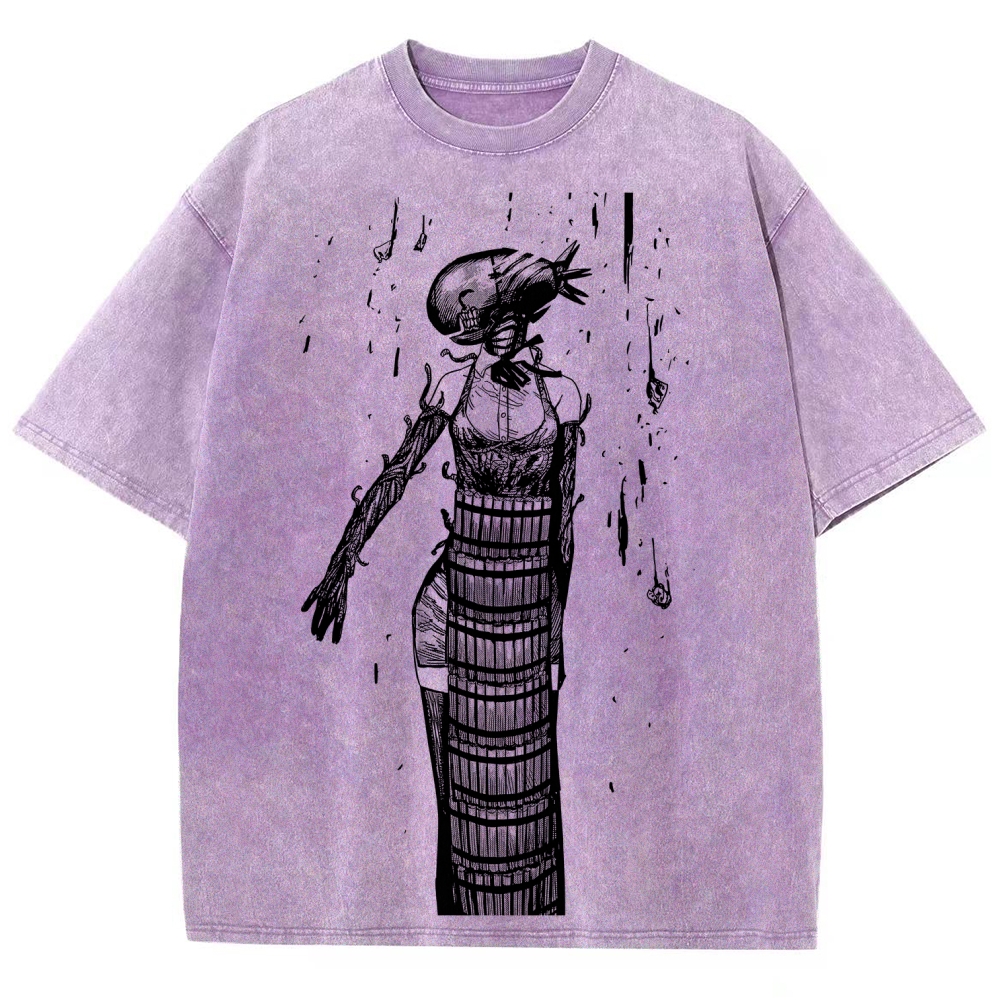 Chainsaw Man Unisex Fit Washed T-Shirt