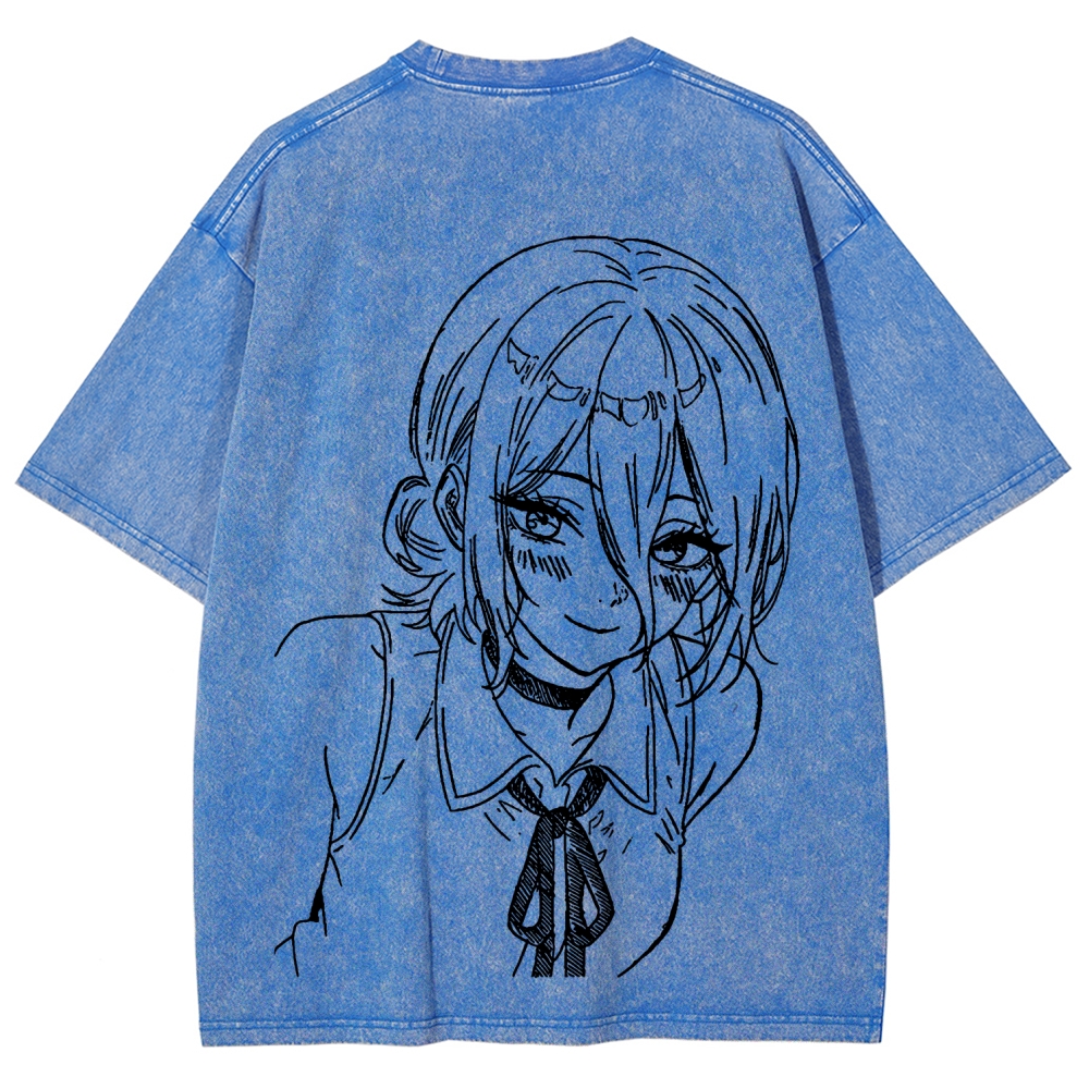 Chainsaw Man Unisex Fit Washed T-Shirt