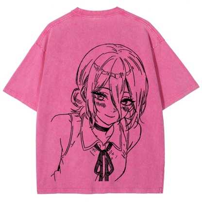 Chainsaw Man Unisex Fit Washed T-Shirt
