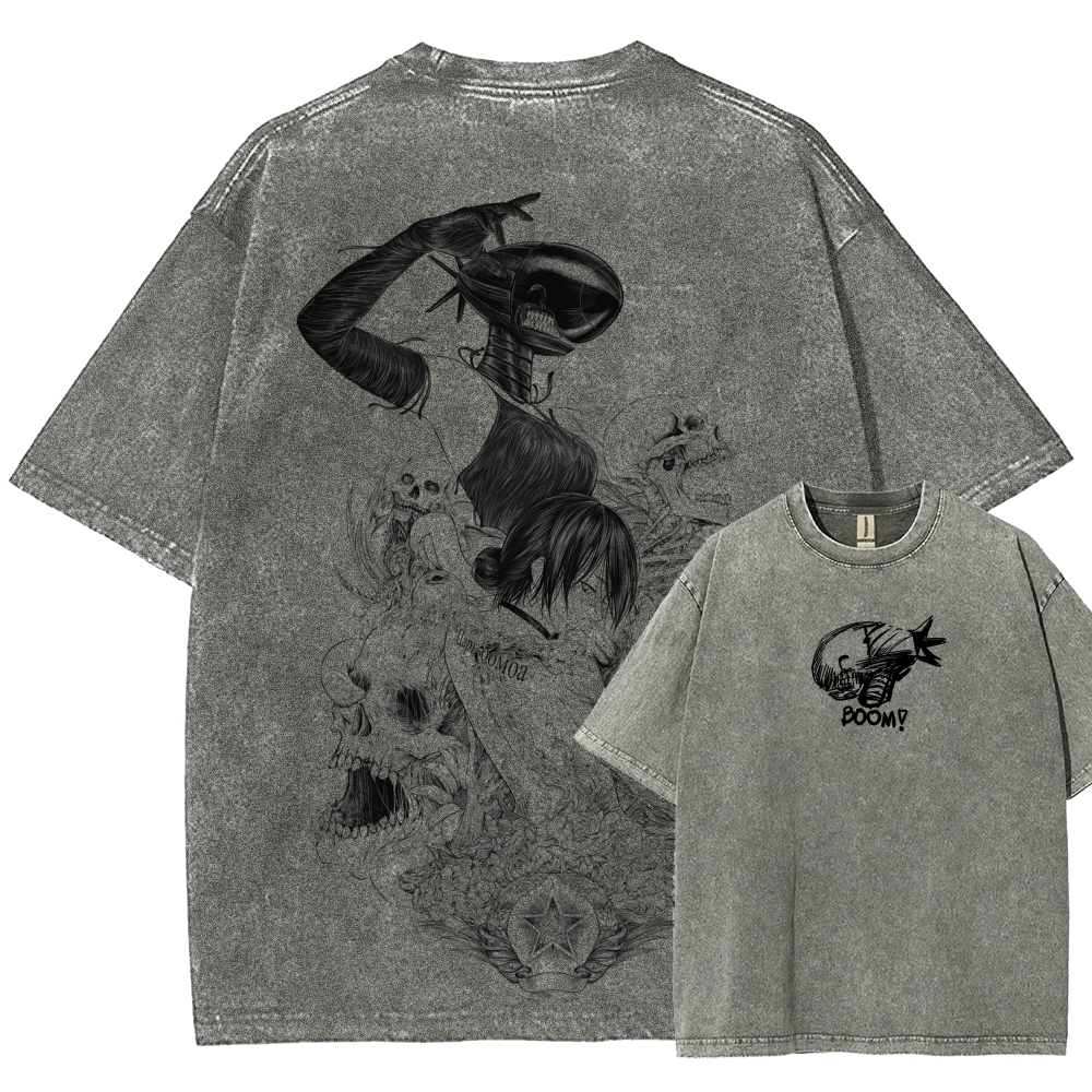 Chainsaw Man Unisex Fit Washed T-Shirt