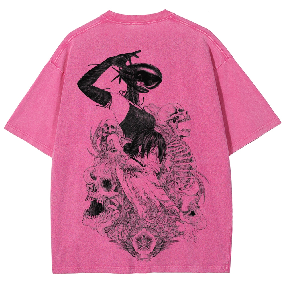 Chainsaw Man Unisex Fit Washed T-Shirt