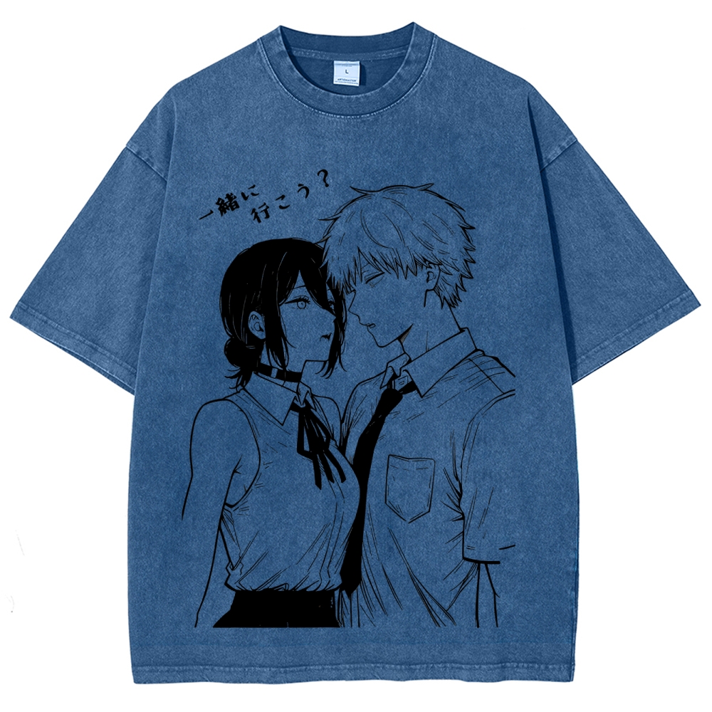 Chainsaw Man Unisex Fit Washed T-Shirt