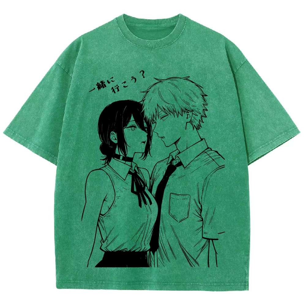 Chainsaw Man Unisex Fit Washed T-Shirt