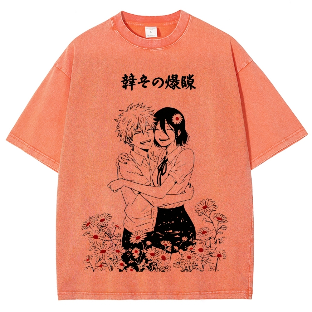 Chainsaw Man Unisex Fit Washed T-Shirt