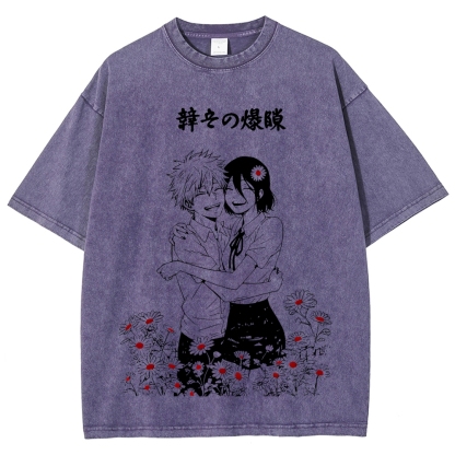 Chainsaw Man Unisex Fit Washed T-Shirt