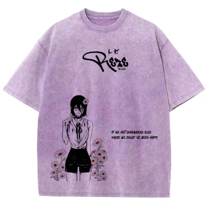 Chainsaw Man Unisex Fit Washed T-Shirt