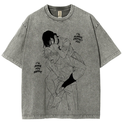 Chainsaw Man Unisex Fit Washed T-Shirt