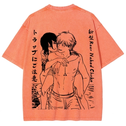 Chainsaw Man Unisex Fit Washed T-Shirt