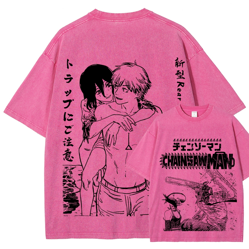 Chainsaw Man Unisex Fit Washed T-Shirt