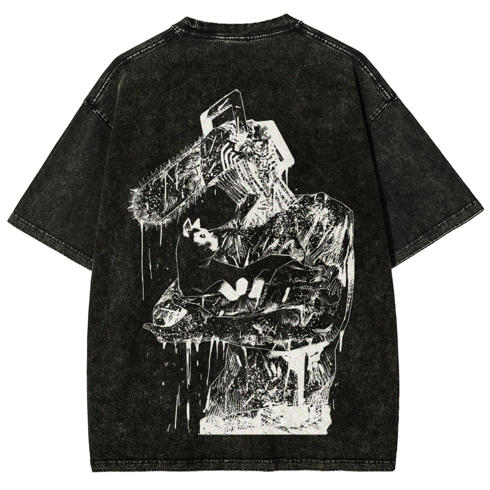 Chainsaw Man Unisex Fit Washed T-Shirt