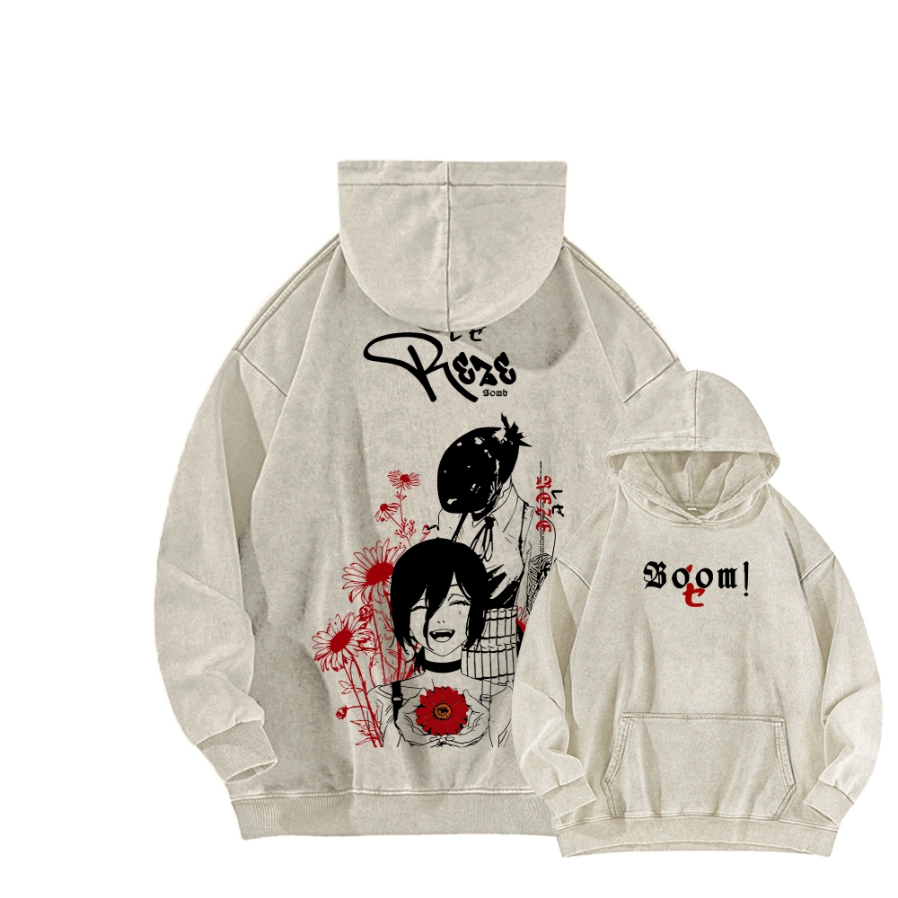 Chainsaw Man Unisex washed sweatshirts