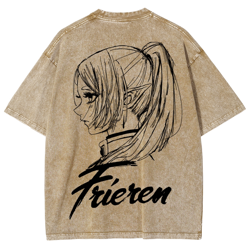 Frieren Unisex Fit Washed T-Shirt
