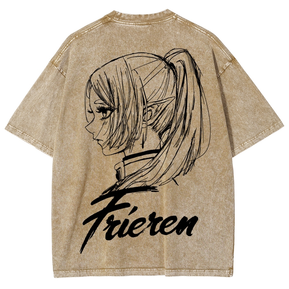 Frieren Unisex Fit Washed T-Shirt