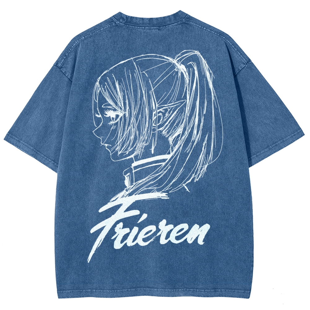 Frieren Unisex Fit Washed T-Shirt