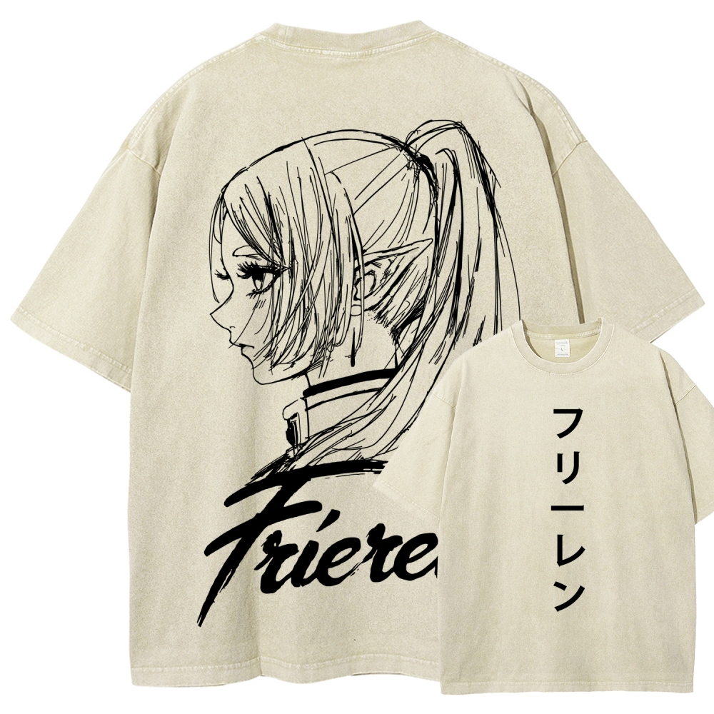 Frieren Unisex Fit Washed T-Shirt