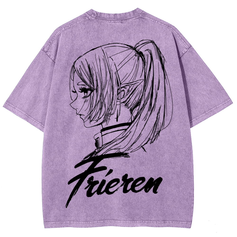 Frieren Unisex Fit Washed T-Shirt