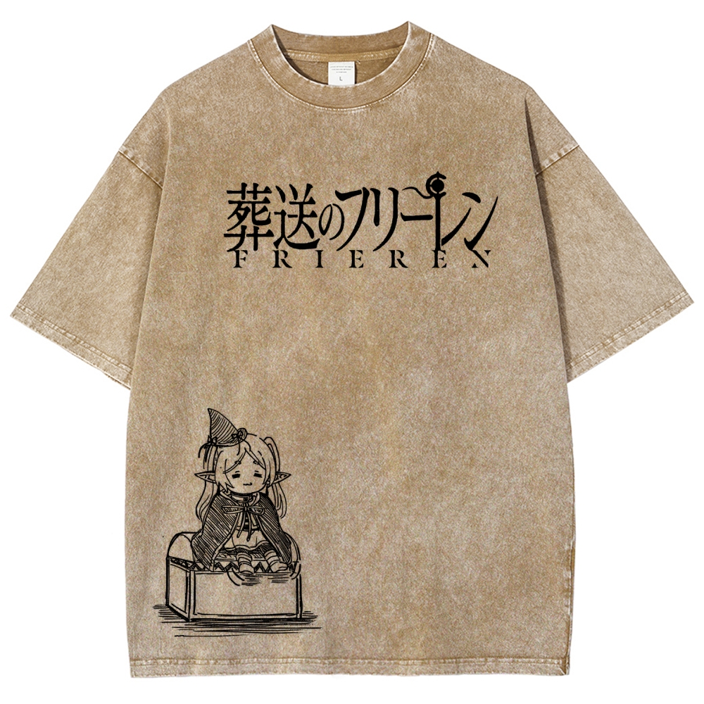 Frieren Unisex Fit Washed T-Shirt