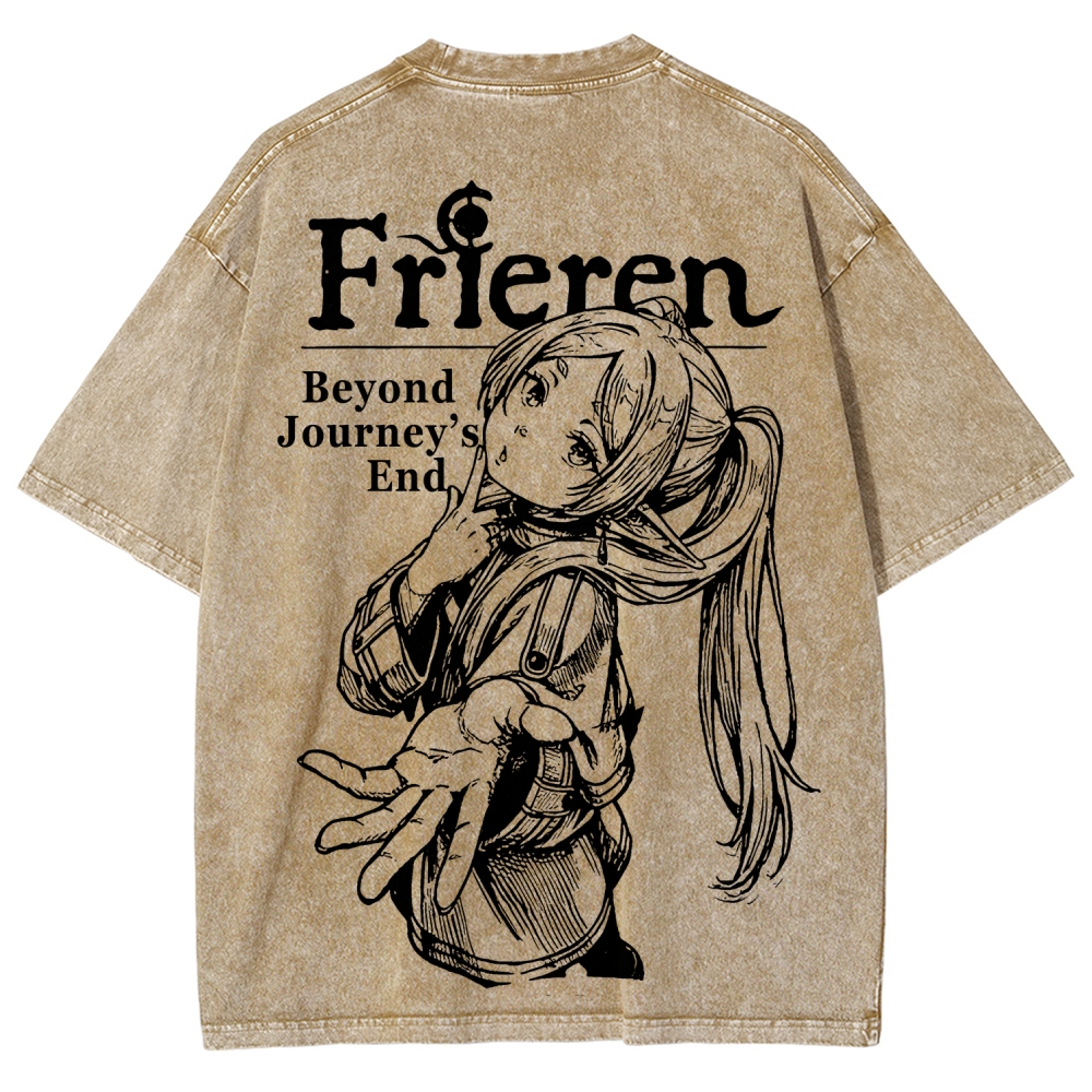Frieren Unisex Fit Washed T-Shirt