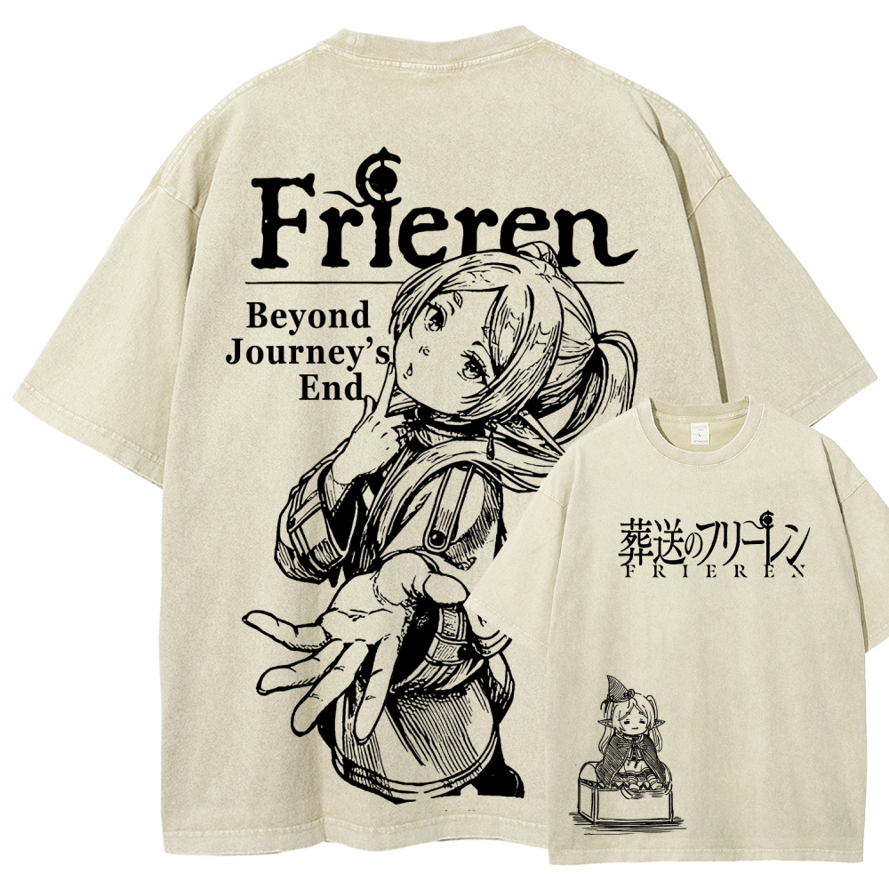 Frieren Unisex Fit Washed T-Shirt
