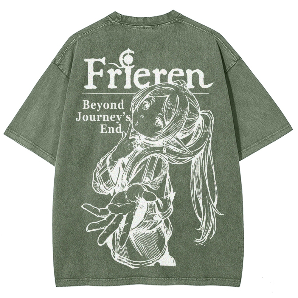 Frieren Unisex Fit Washed T-Shirt