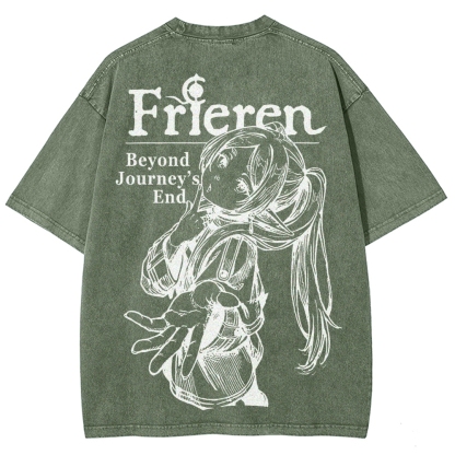 Frieren Unisex Fit Washed T-Shirt