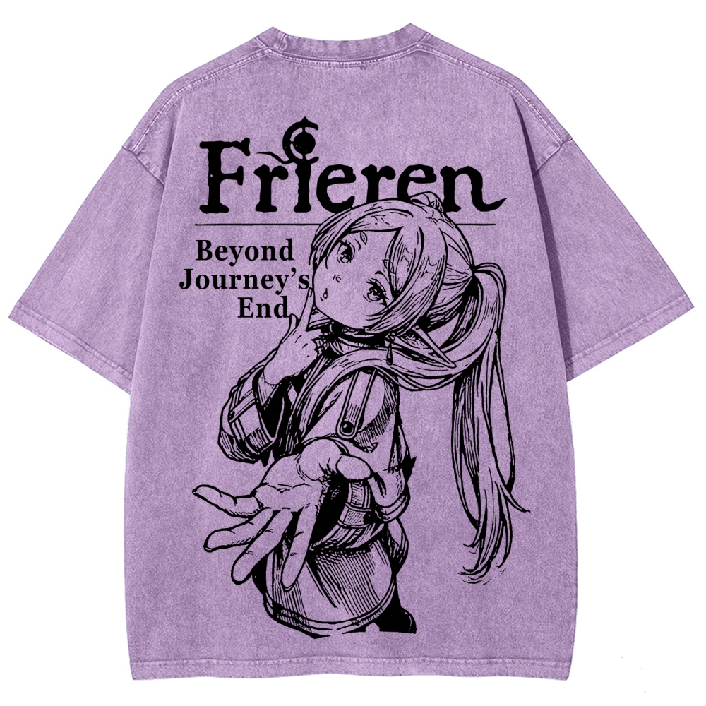 Frieren Unisex Fit Washed T-Shirt