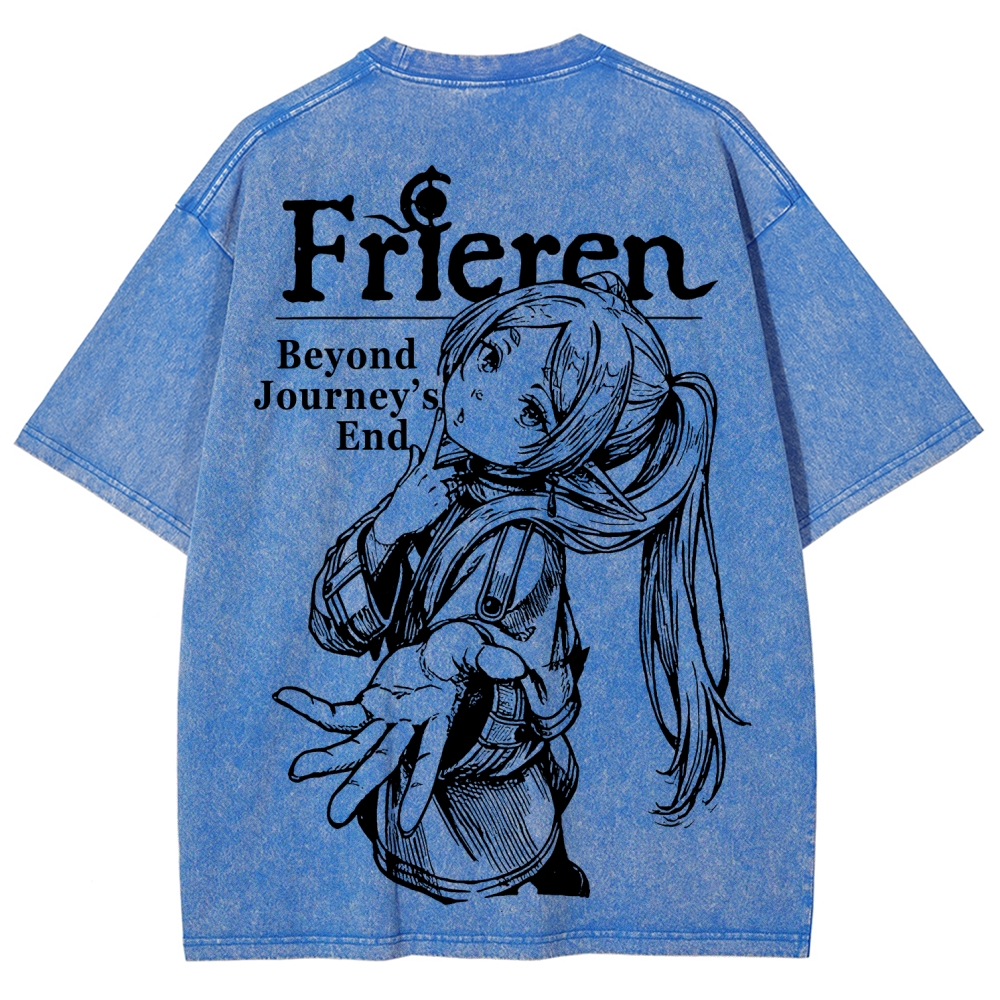Frieren Unisex Fit Washed T-Shirt