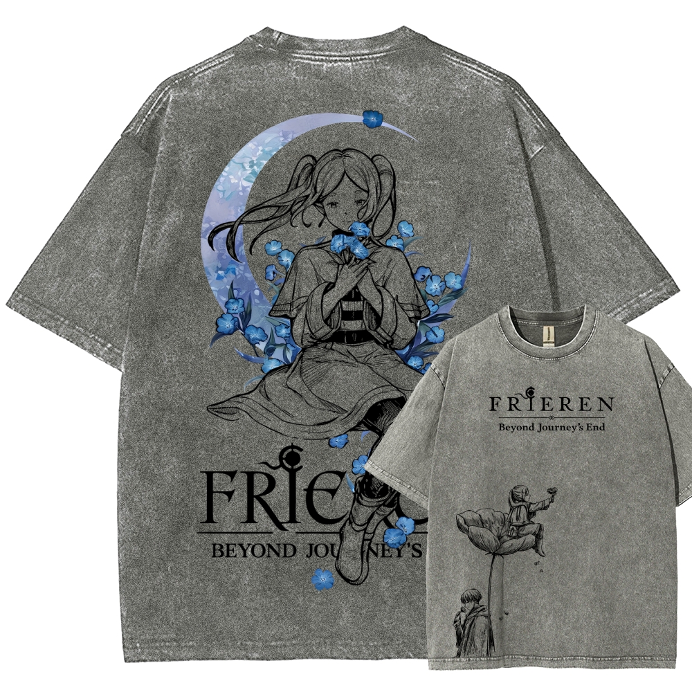 Frieren Unisex Fit Washed T-Shirt