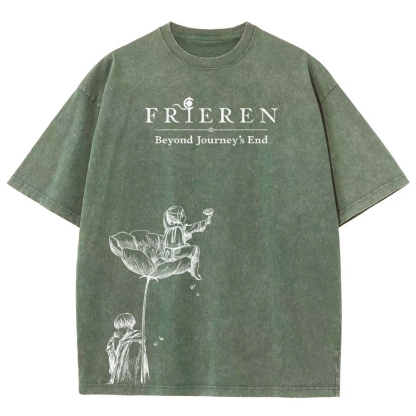 Frieren Unisex Fit Washed T-Shirt