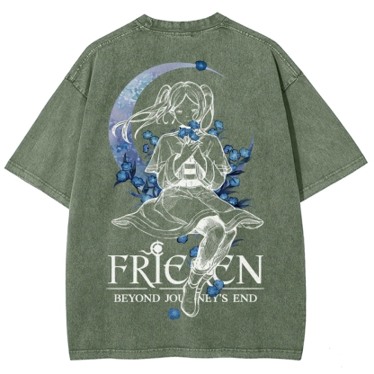 Frieren Unisex Fit Washed T-Shirt