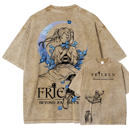 Frieren Unisex Fit Washed T-Shirt