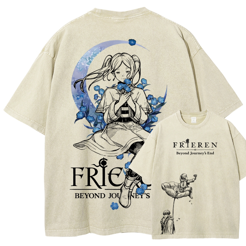 Frieren Unisex Fit Washed T-Shirt