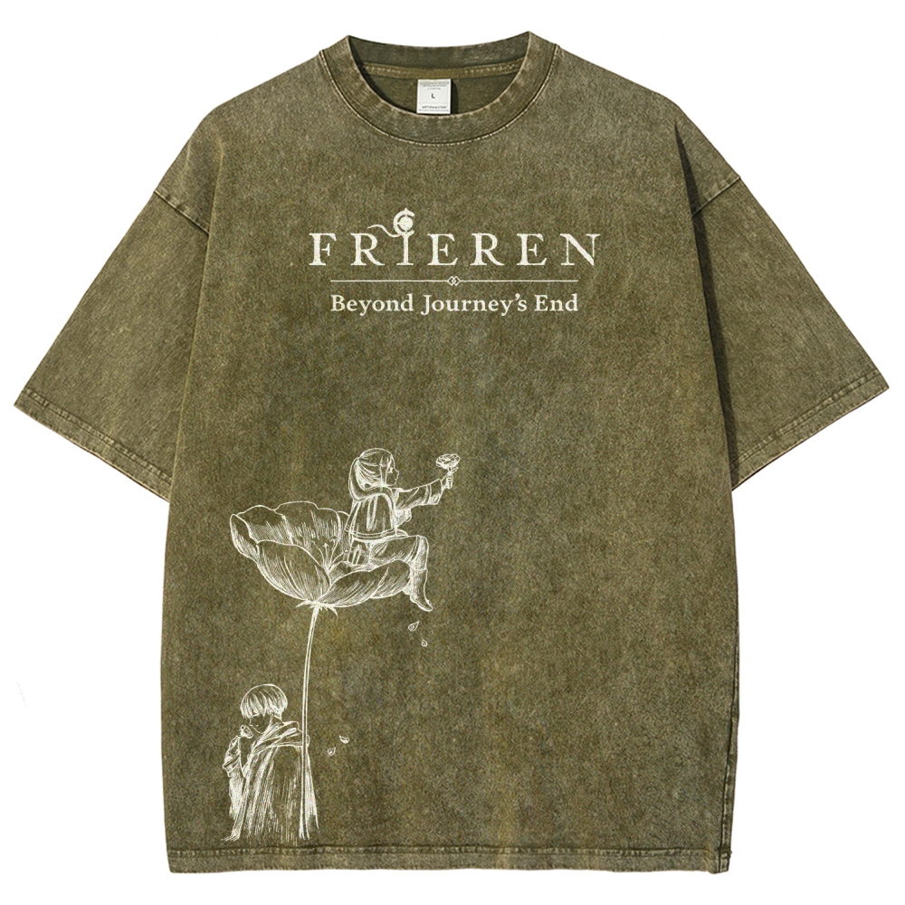 Frieren Unisex Fit Washed T-Shirt