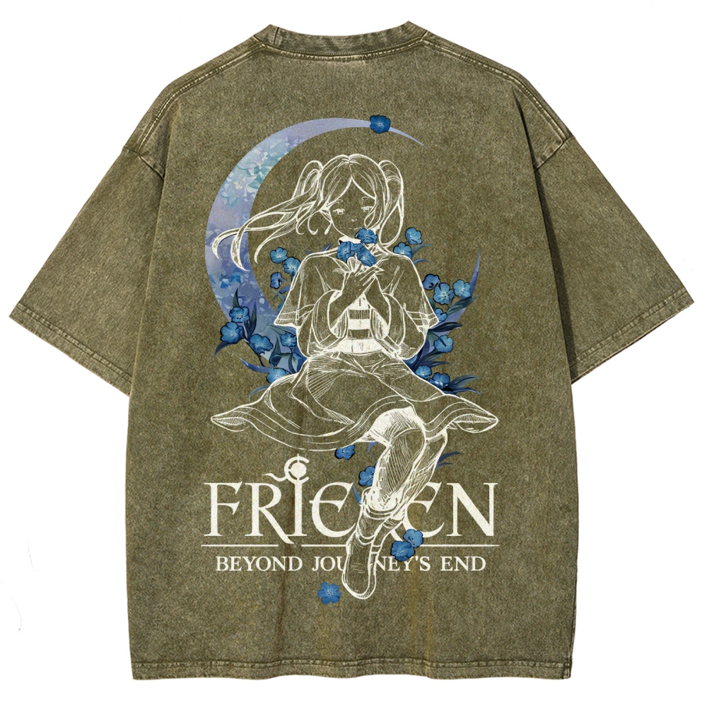 Frieren Unisex Fit Washed T-Shirt