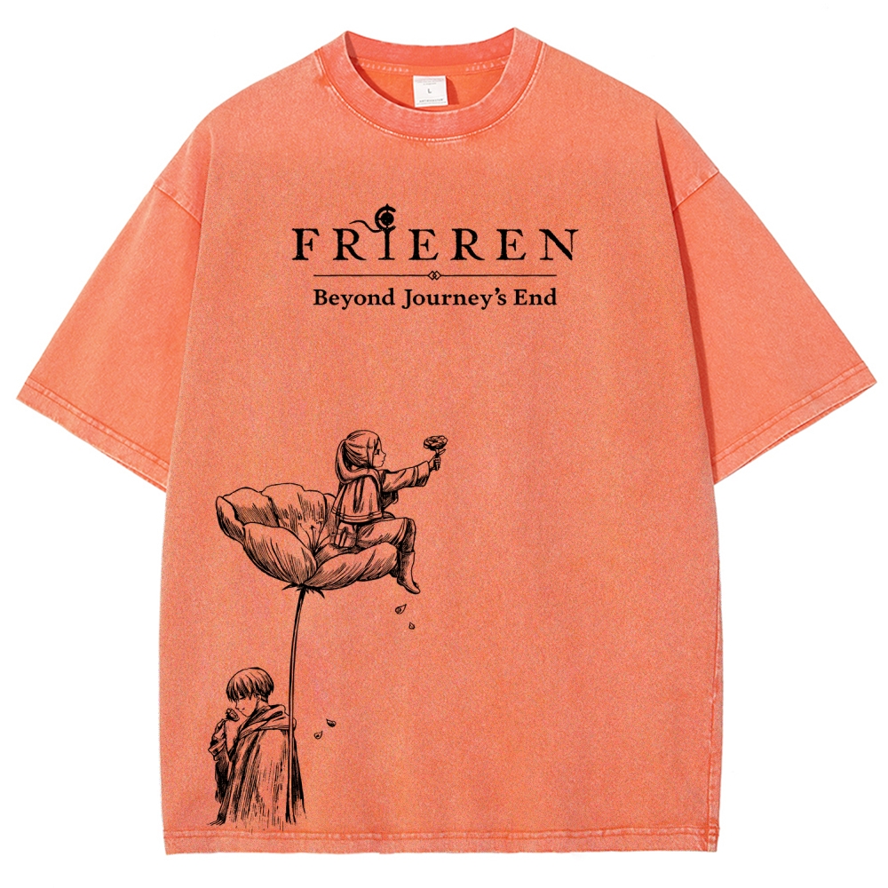 Frieren Unisex Fit Washed T-Shirt