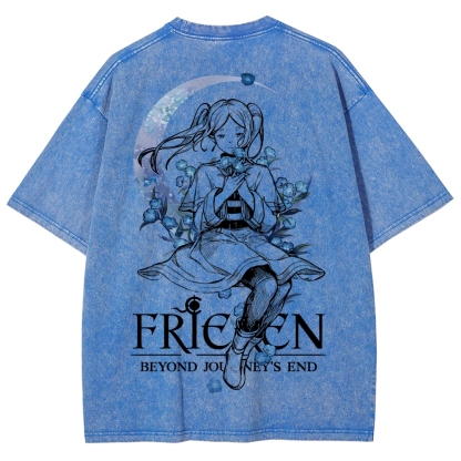 Frieren Unisex Fit Washed T-Shirt