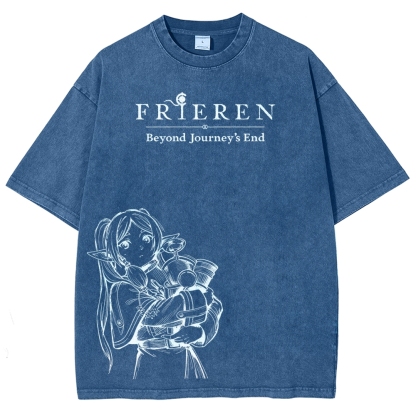 Frieren Unisex Fit Washed T-Shirt